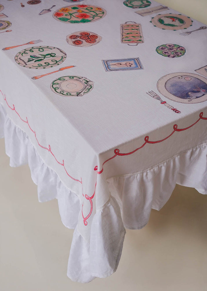 Afternoon Tea Organic Cotton Tablecloth - Forivor
