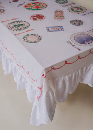 Afternoon Tea Organic Cotton Tablecloth - Forivor