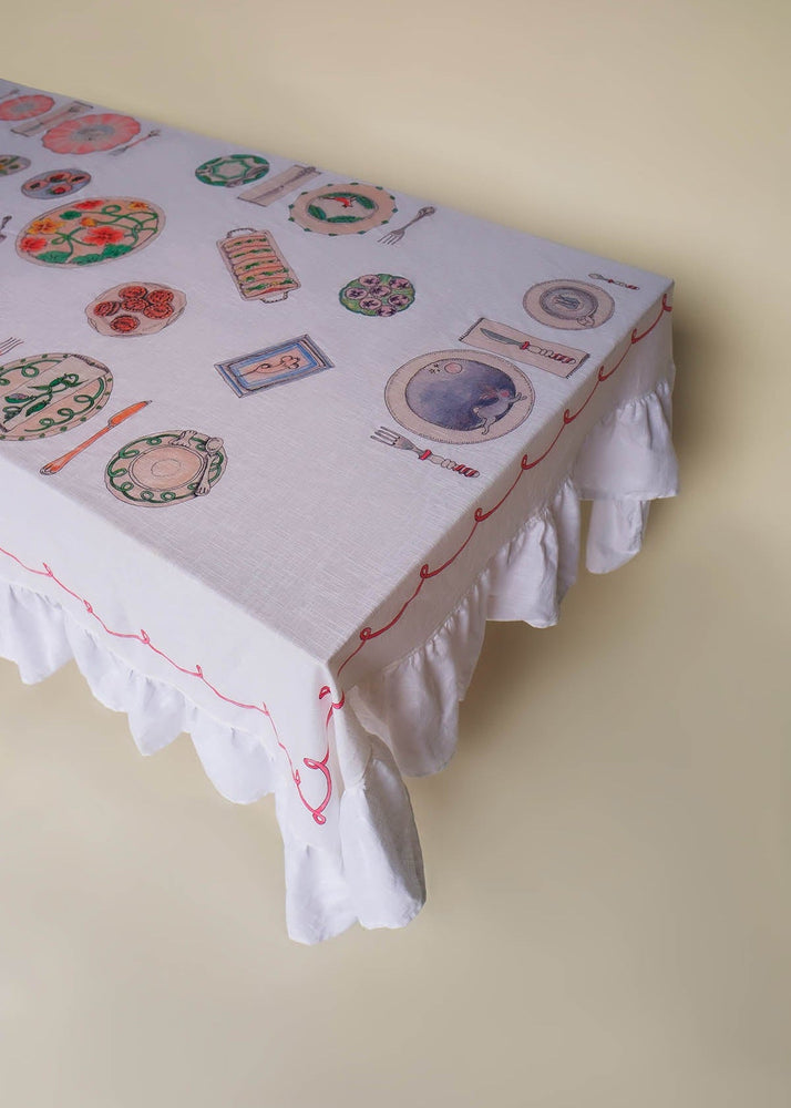 Afternoon Tea Organic Cotton Tablecloth - Forivor