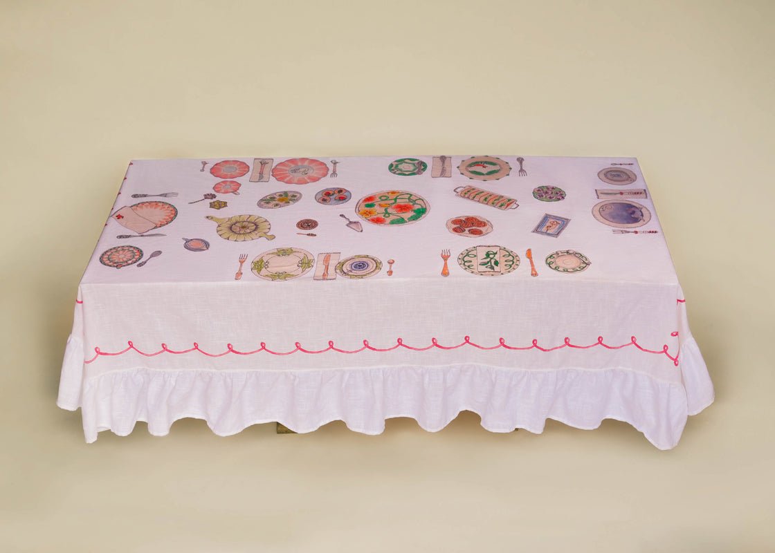 Afternoon Tea Organic Cotton Tablecloth - Forivor