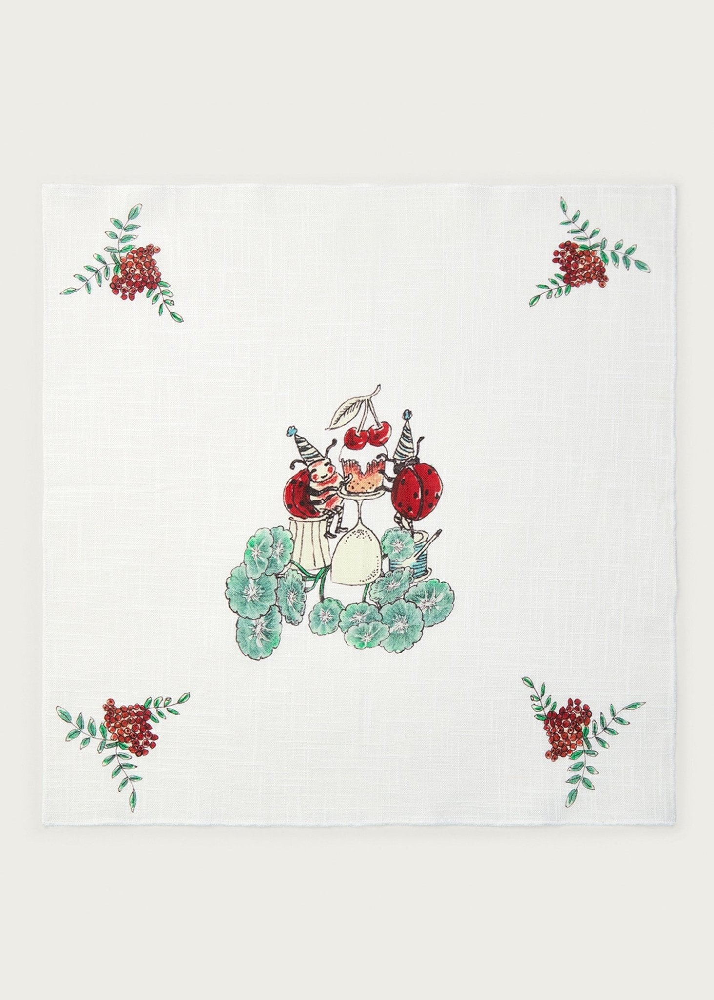 Beetle Party Organic Cotton Napkin - Forivor