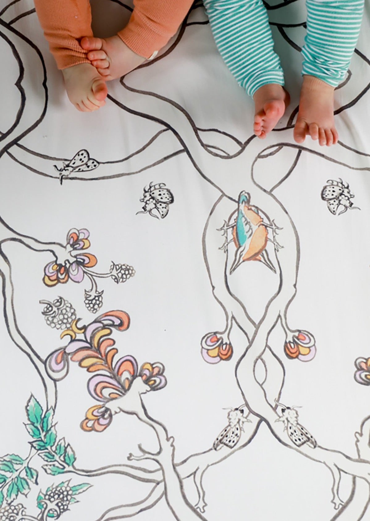 Between the Branches Fitted Cot Sheet - Forivor