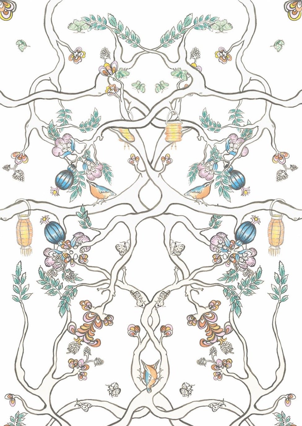 Between the Branches Fitted Cot Sheet - Forivor