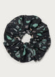 Bird of Paradise (Blue) - Oversized Large Frill Scrunchie - Forivor