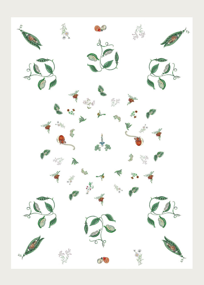 Eat the Seasons Organic Cotton Tablecloth - Forivor