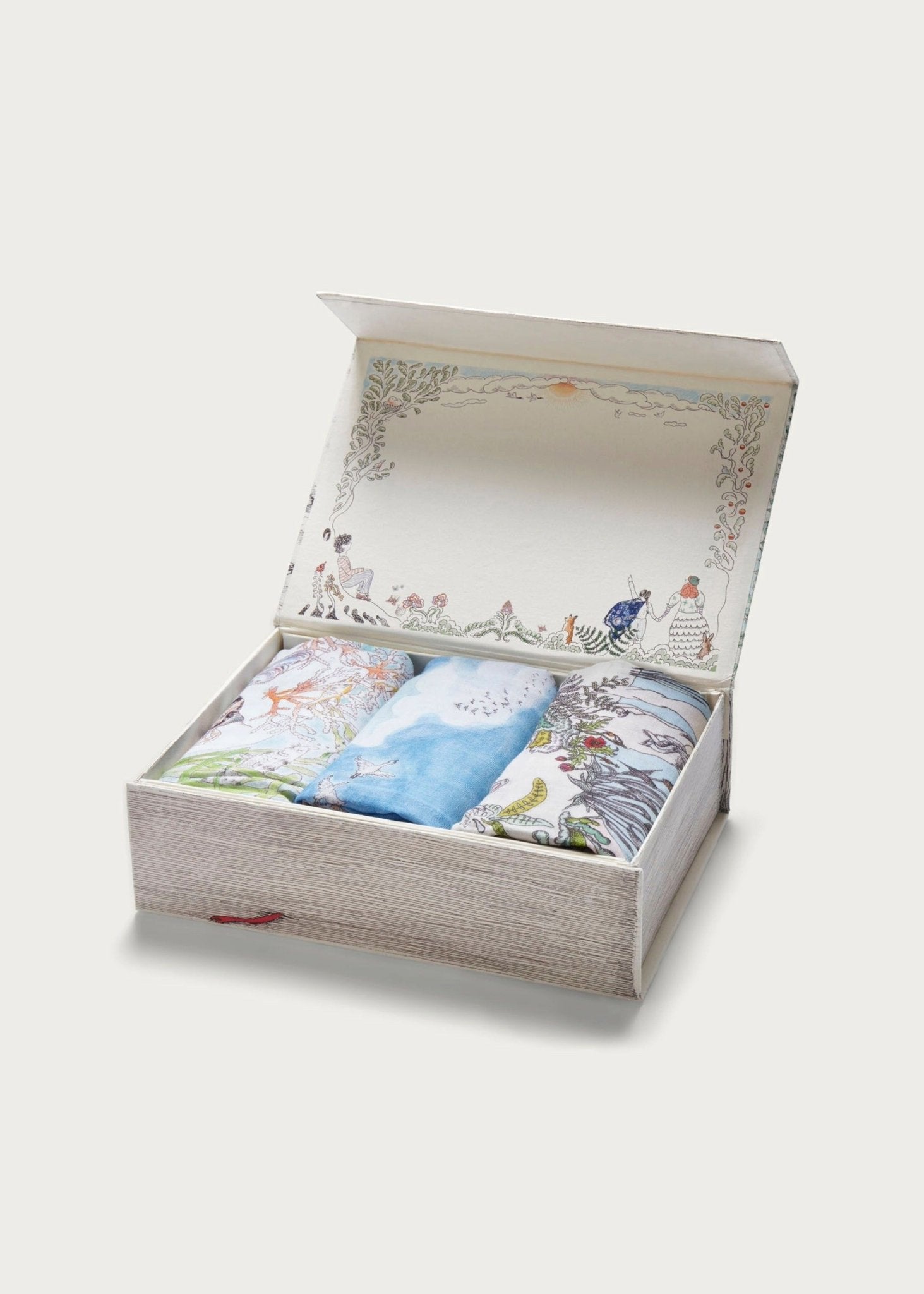 Forivor Organic Cotton Baby Muslin Swaddle Blanket Gift Set