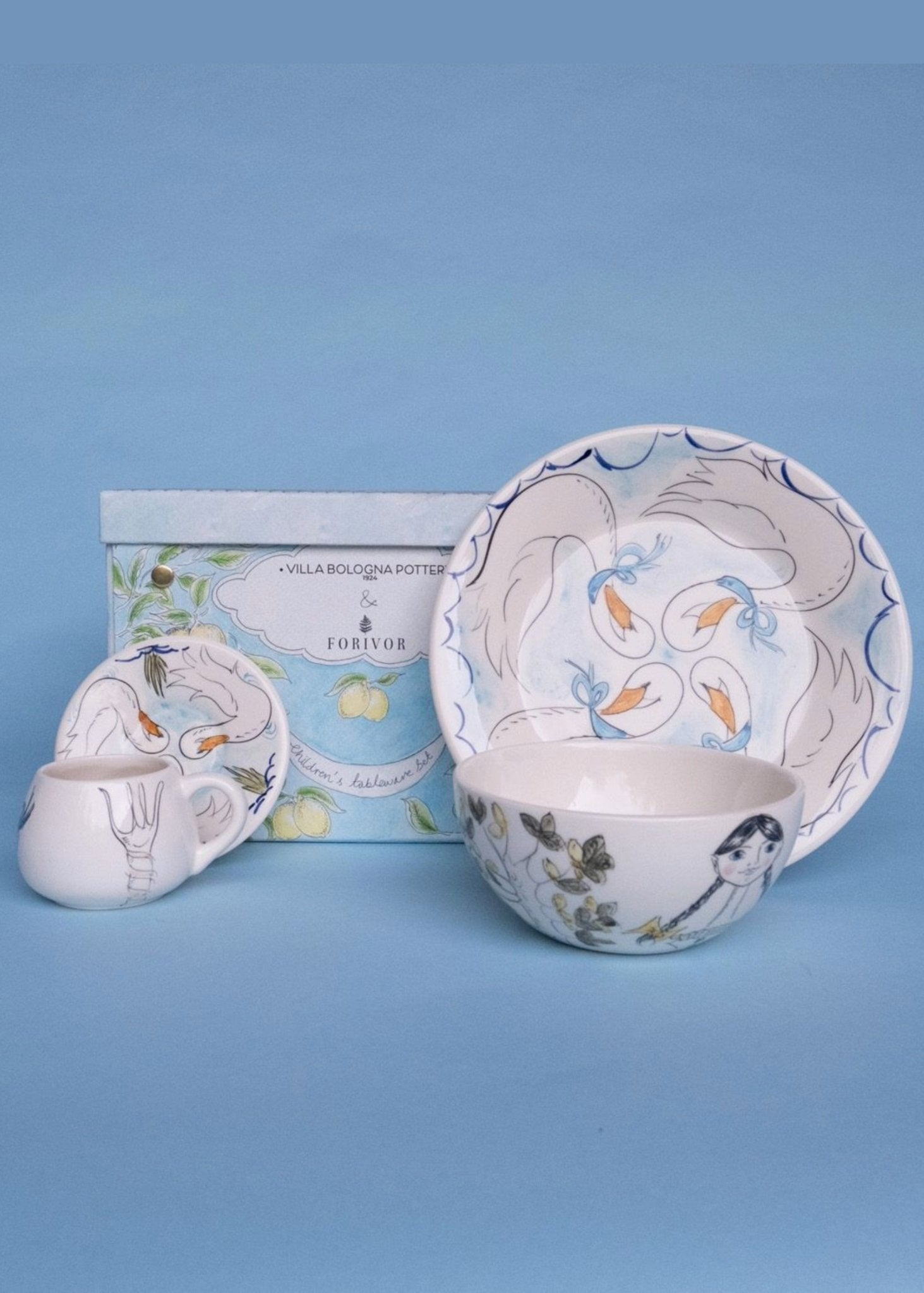 Forivor X Villa Bologna Pottery Children's Tableware Set - Forivor