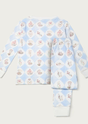 Harlequin de la Mer Organic Cotton Kids Pyjama Set - Forivor