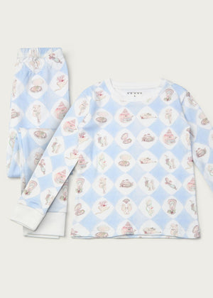 Harlequin de la Mer Organic Cotton Kids Pyjama Set - Forivor