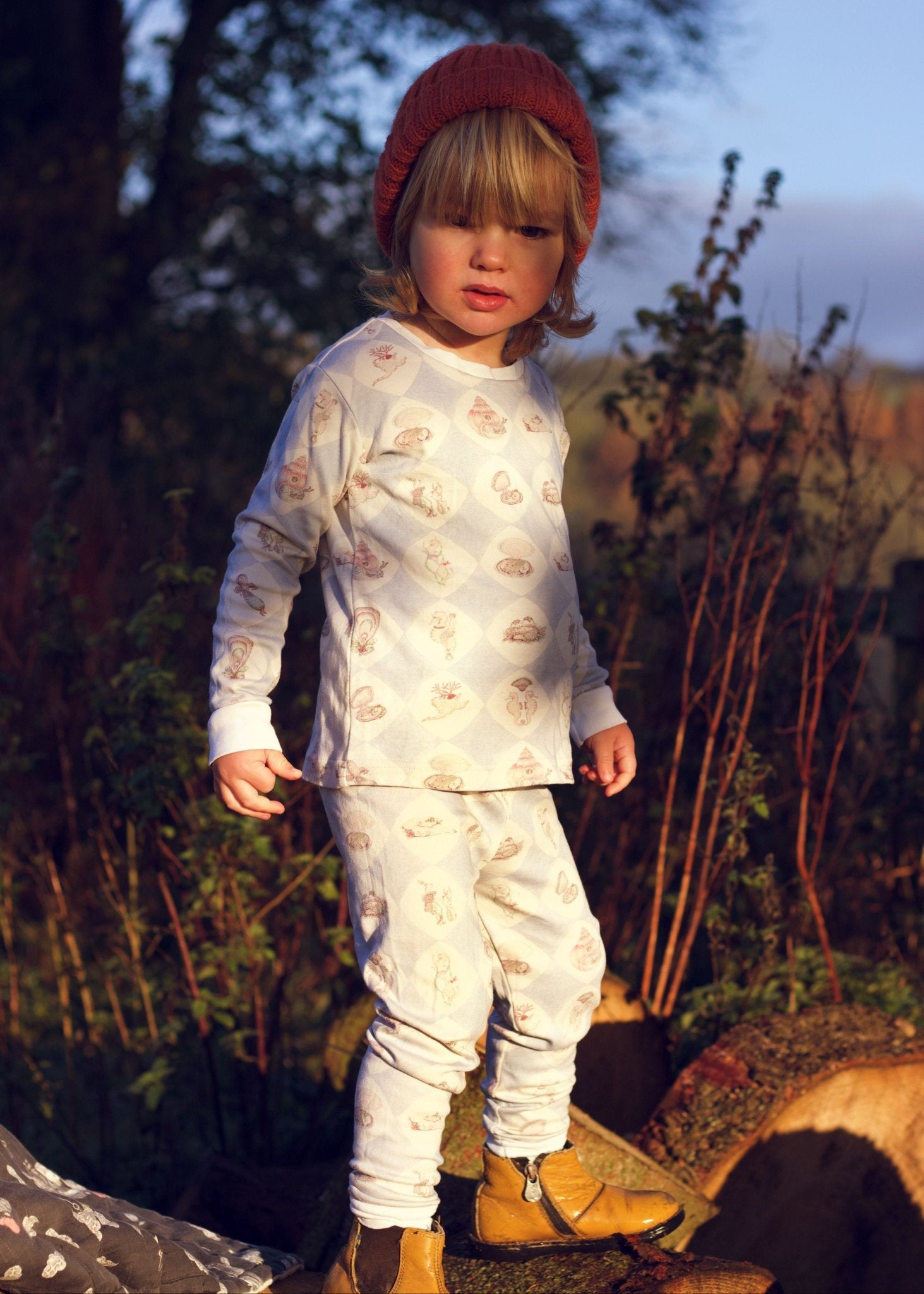 Harlequin de la Mer Organic Cotton Kids Pyjama Set - Forivor