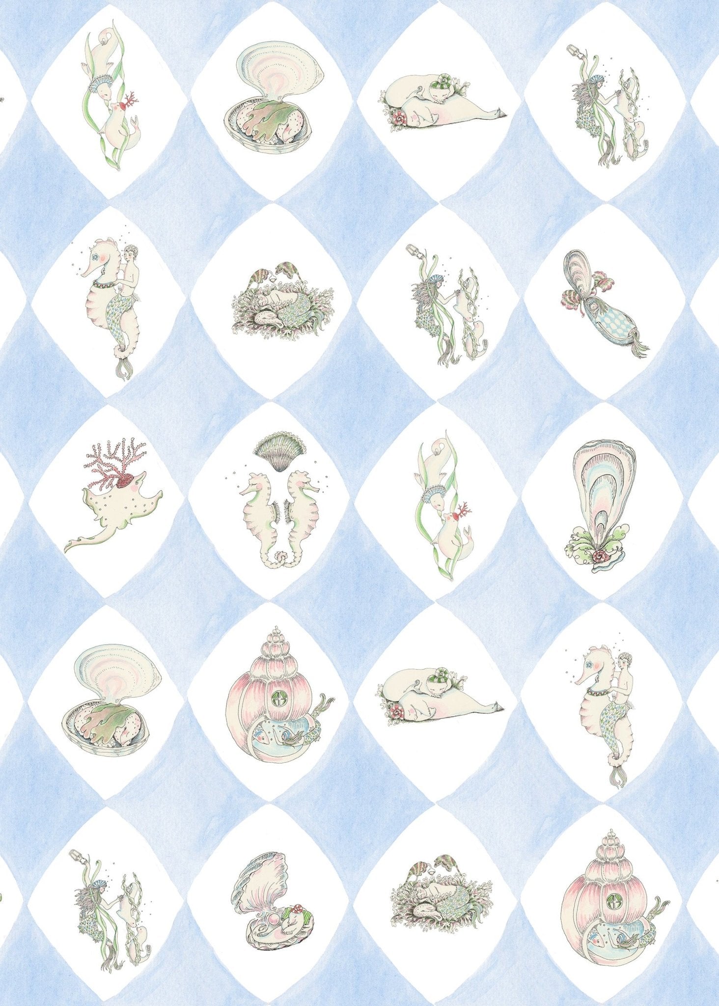 Harlequin de la Mer Wallpaper - Forivor