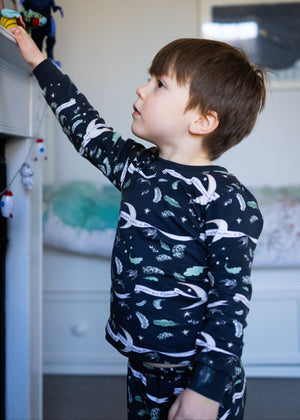 'I hope the bird of paradise flies around you always' Organic Cotton Kids Pyjama Set - Forivor