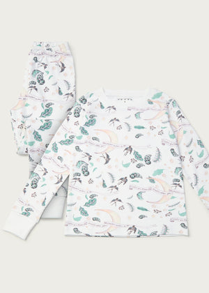 'I hope the bird of paradise flies around you always' Organic Cotton Kids Pyjama Set - Forivor