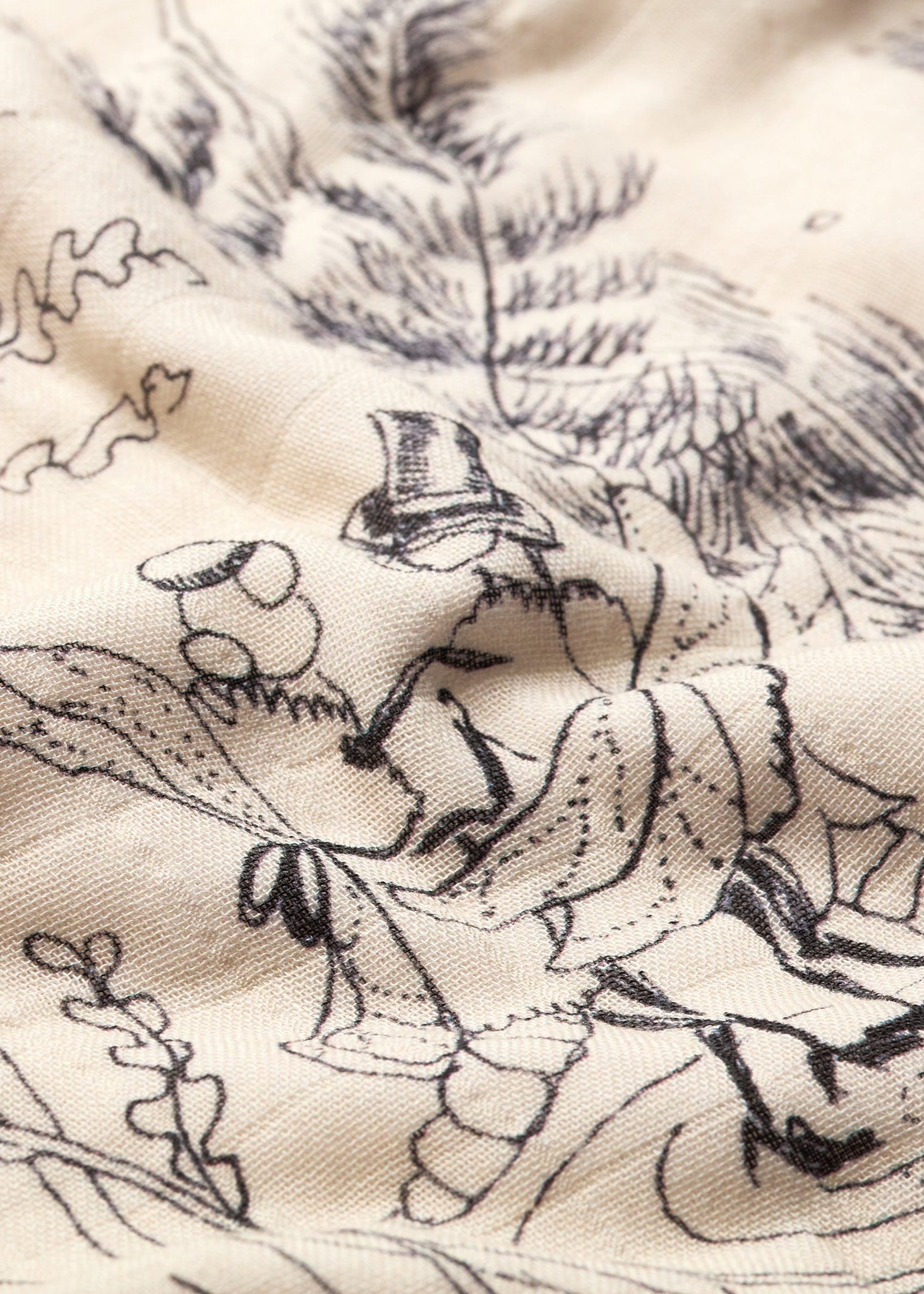 Limited Edition: The Pond Dance in black and white - Baby Muslin Swaddle - Forivor