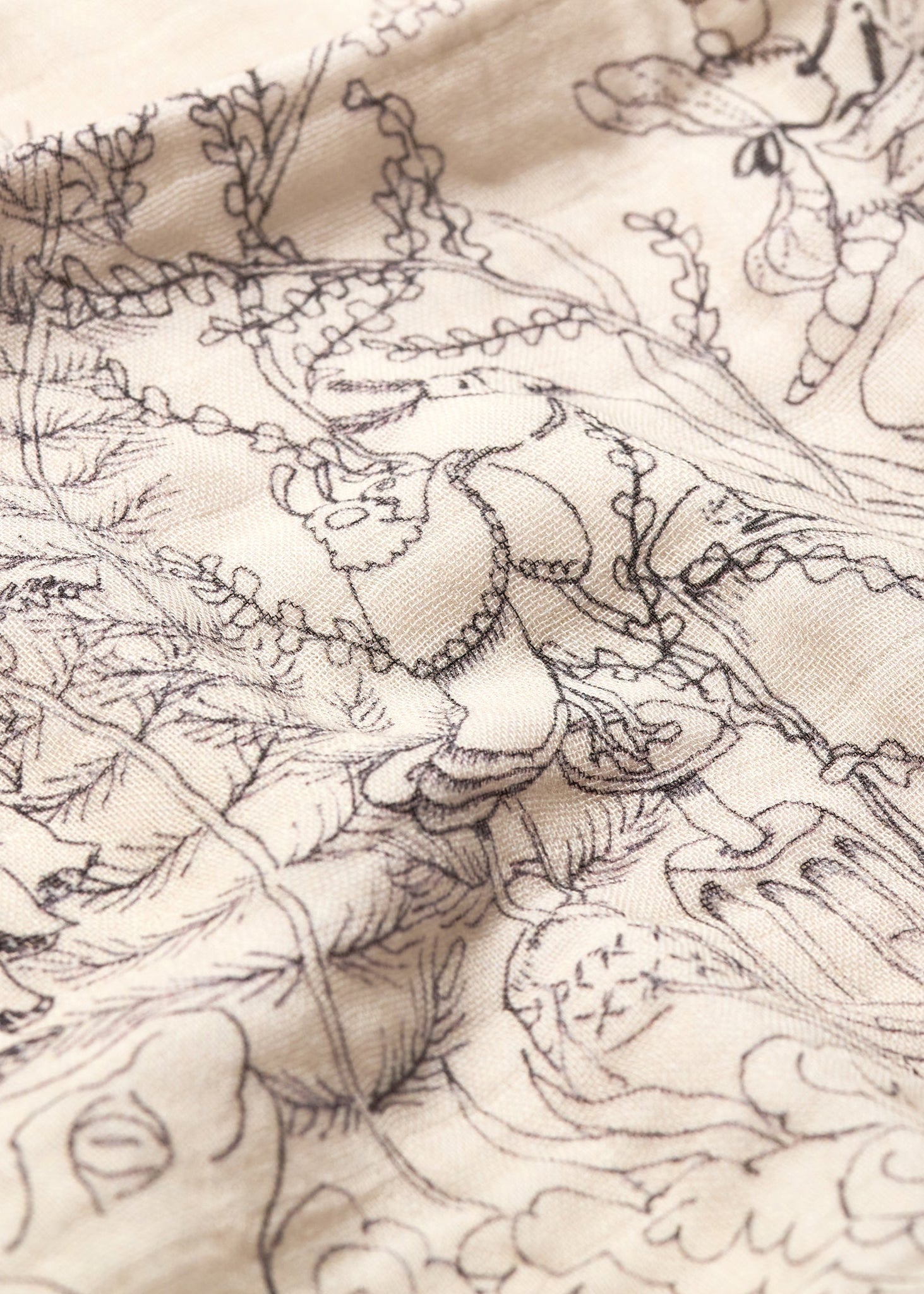 Limited Edition: The Pond Dance in black and white - Baby Muslin Swaddle - Forivor