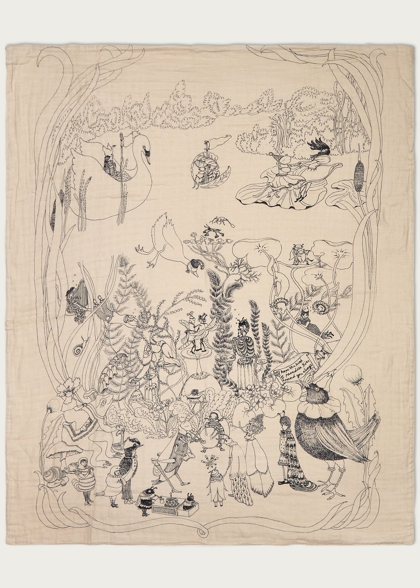 Limited edition - The Pond Dance Muslin Blanket - Large - Forivor