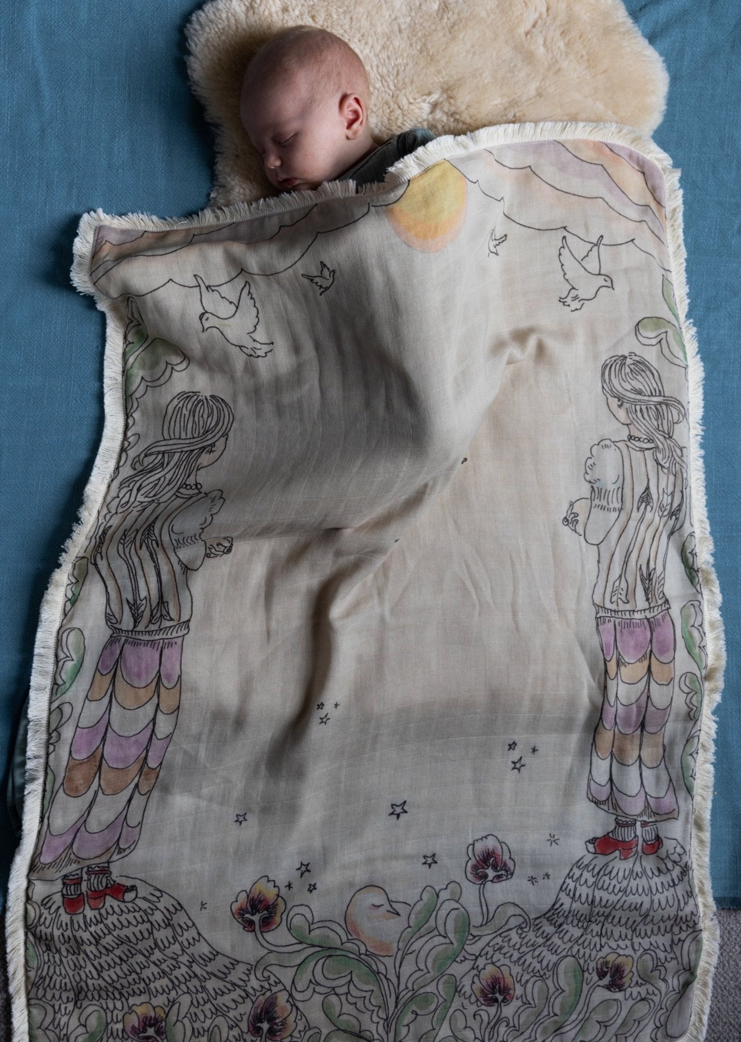 'On Children' Baby Muslin Swaddle - Forivor