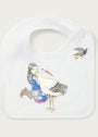 Organic Cotton Bib - Girl & the Stork - Forivor