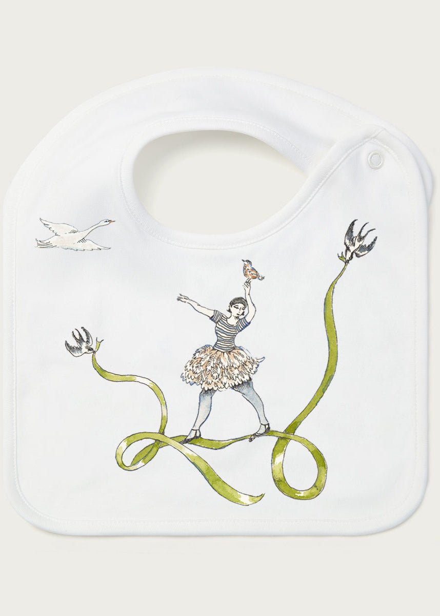 Organic Cotton Bib - Ribbon Dancer - Forivor