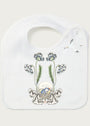 Organic Cotton Bib - Stork Nest - Forivor