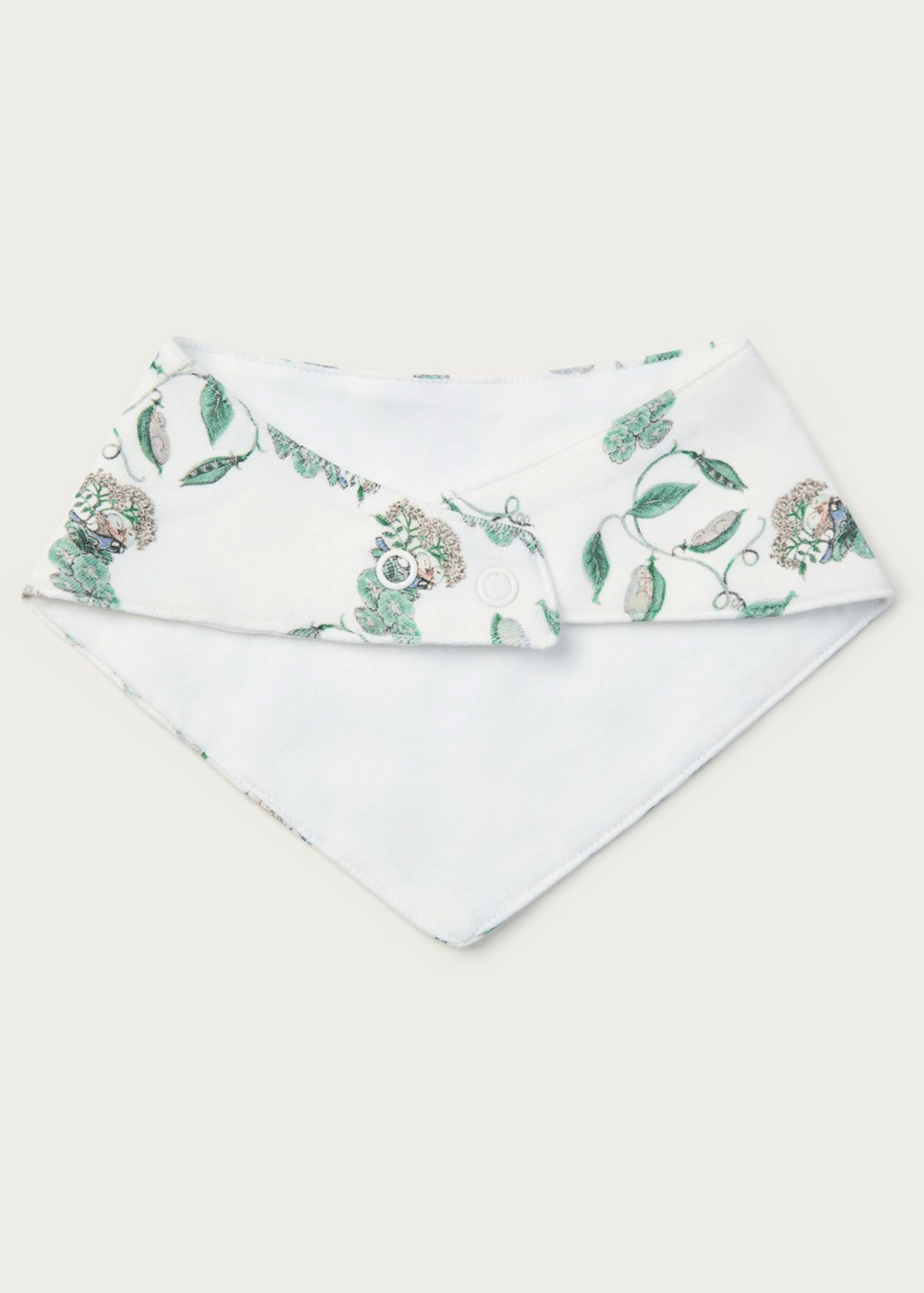Peas in a Pod Organic Cotton Baby Neckerchief - Forivor