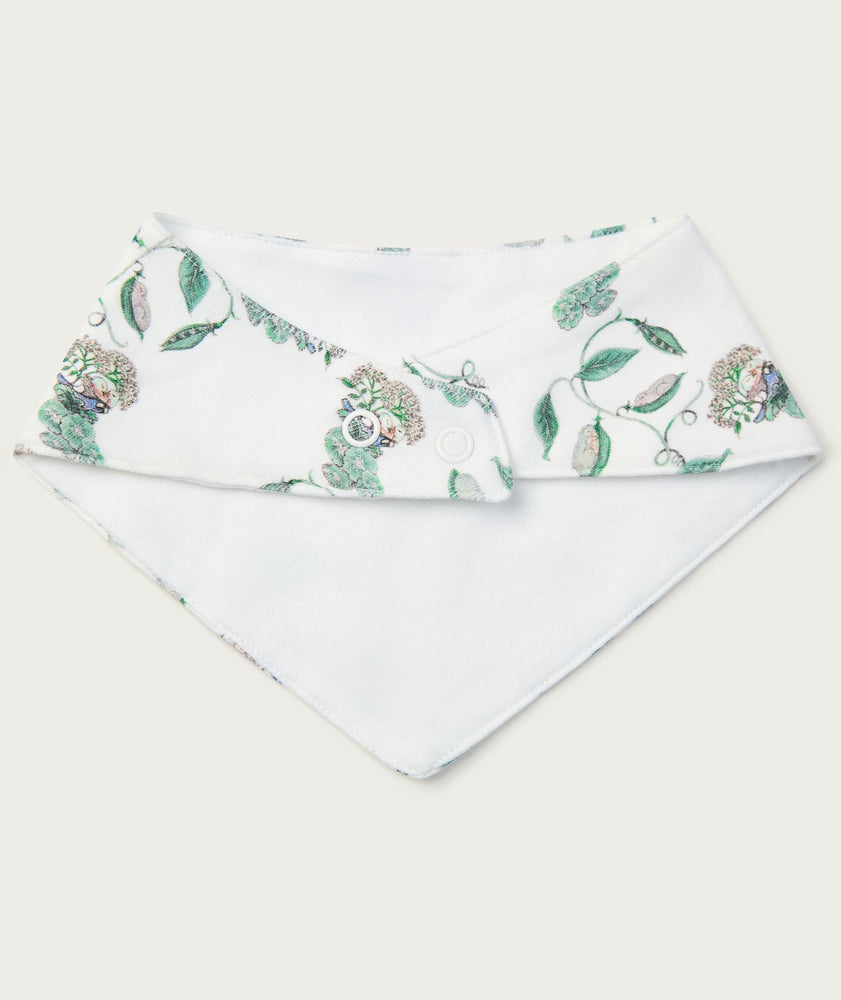 Peas in a Pod Organic Cotton Baby Neckerchief - Forivor