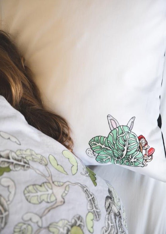 Rabbits and Cabbages Pillow Slip - Forivor