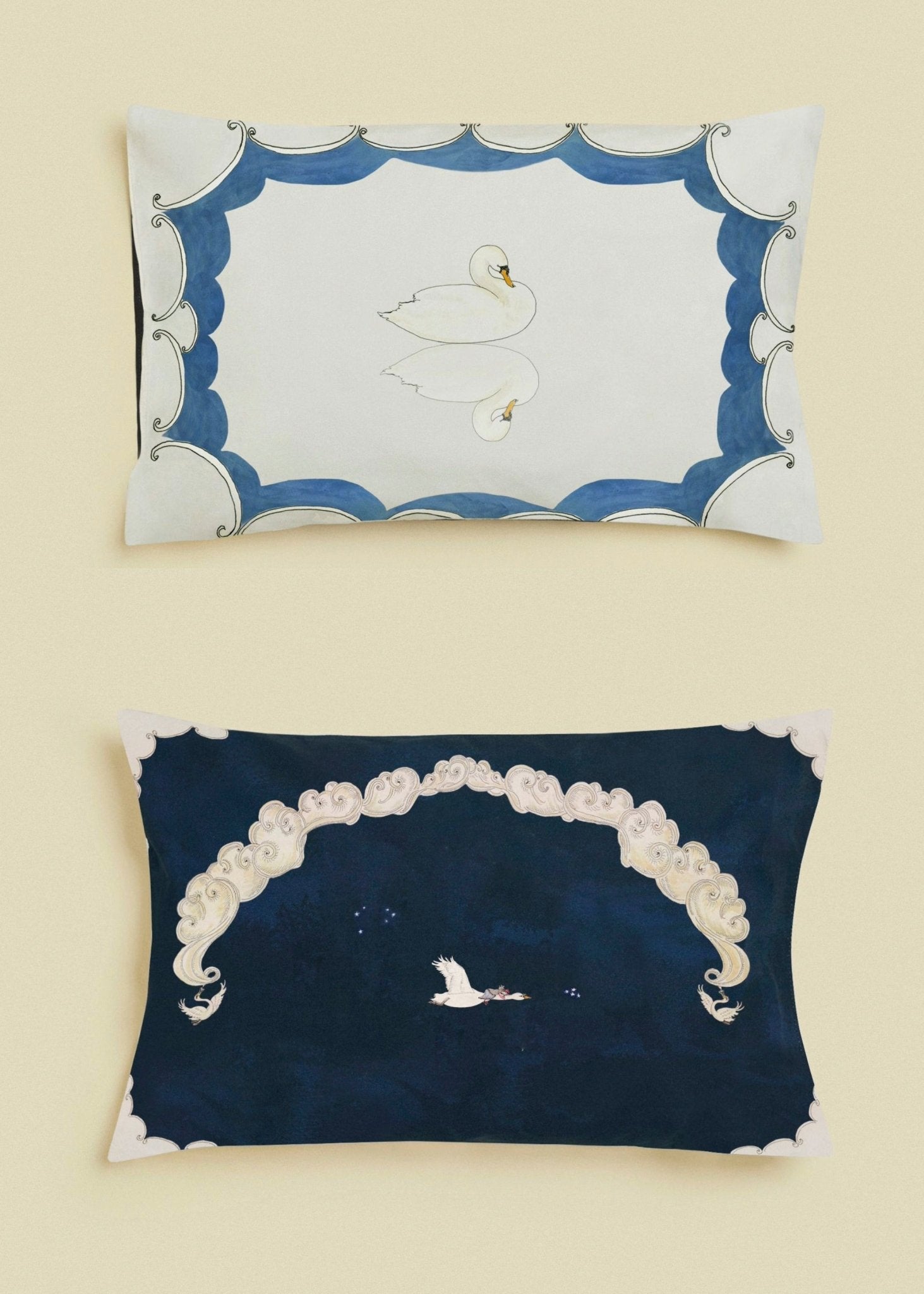 Serene Swans - Pillow Slip Gift Set - Forivor