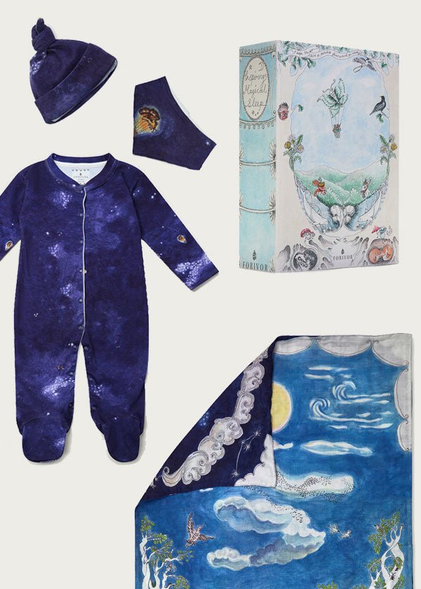 Space Above the Ground X Celestial Stars - Baby Gift Set - Forivor