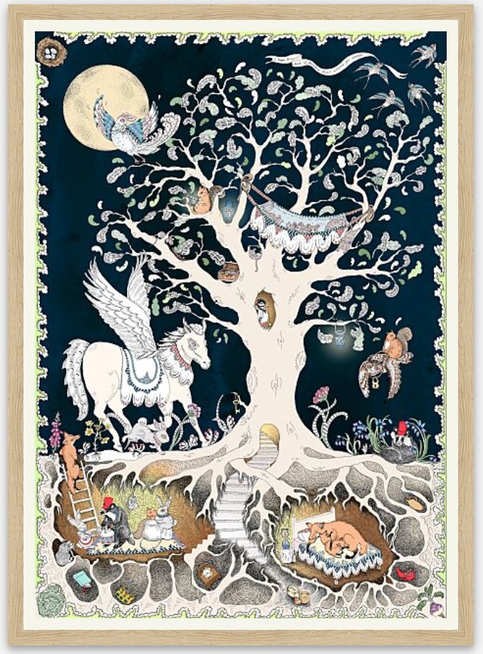 'The Enchanted Forest at Night' - Fine Art Print - Forivor