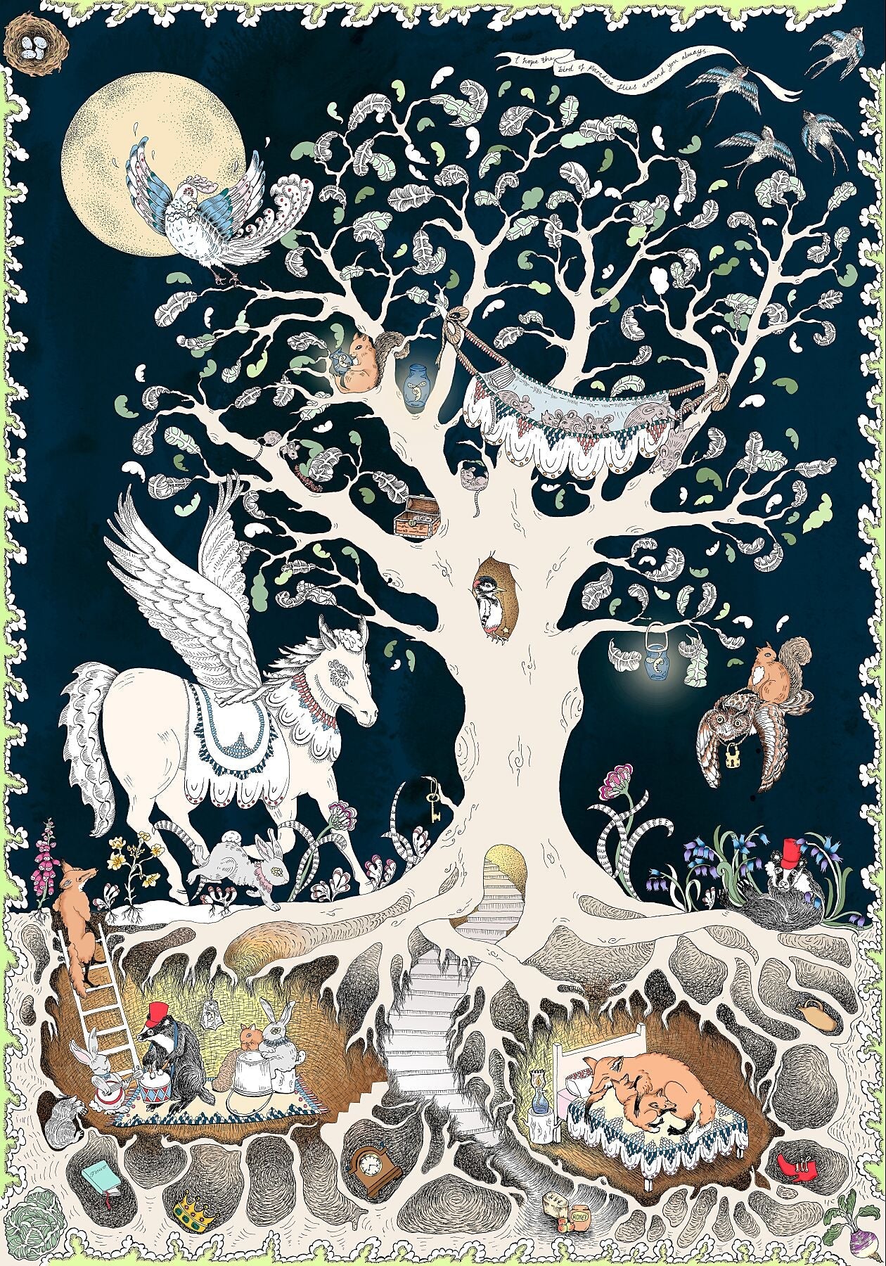 'The Enchanted Forest at Night' - Fine Art Print - Forivor