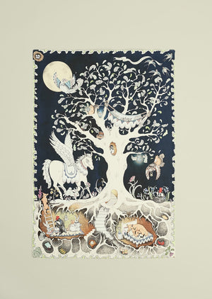 The Enchanted Forest Muslin Blanket - Large - Forivor