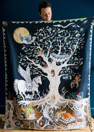 The Enchanted Forest Muslin Blanket - Large - Forivor