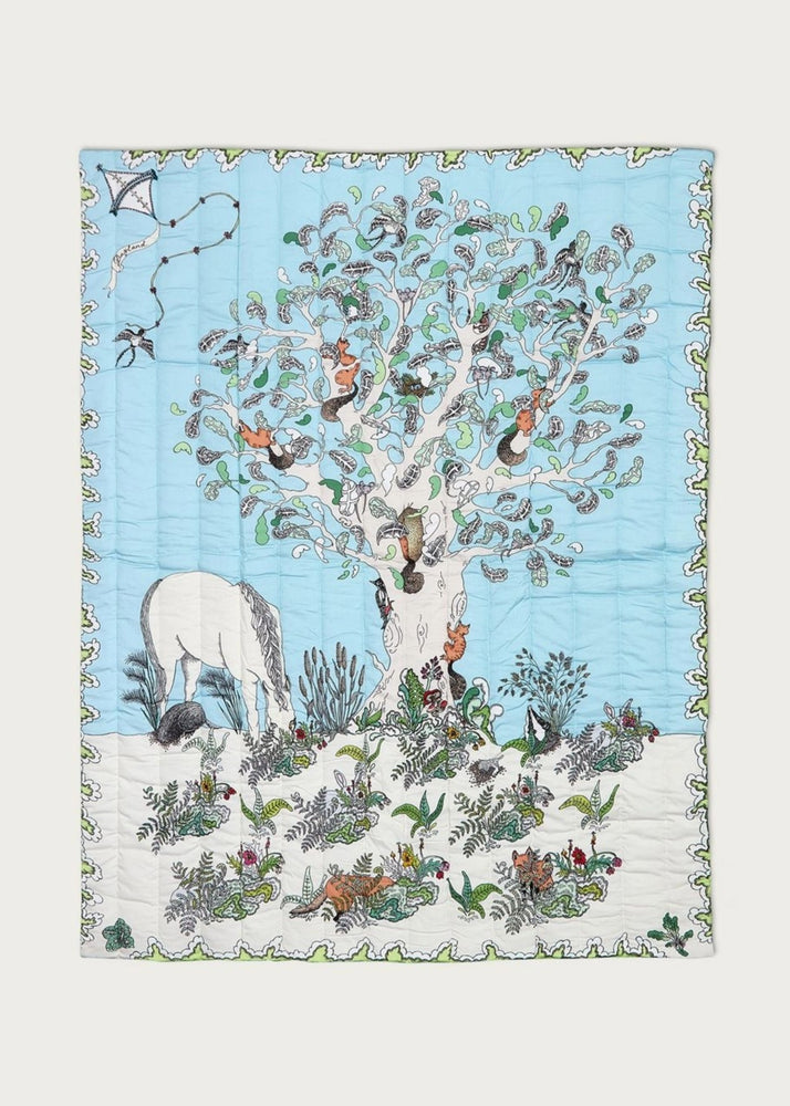 The Enchanted Forest Quilted Blanket - Forivor