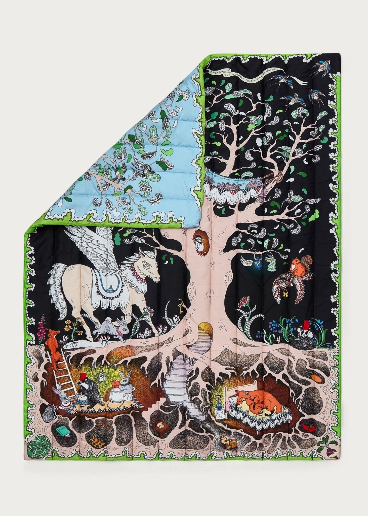 The Enchanted Forest Quilted Blanket - Forivor