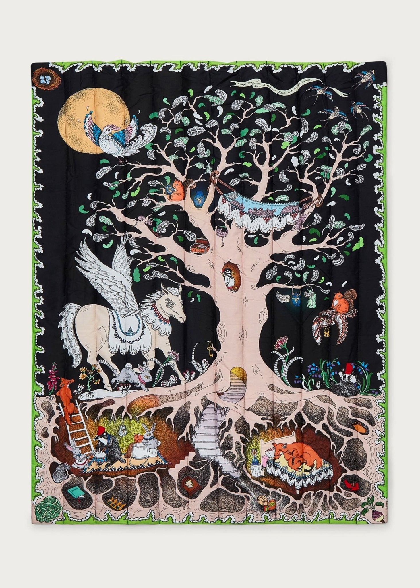 The Enchanted Forest Quilted Blanket - Forivor