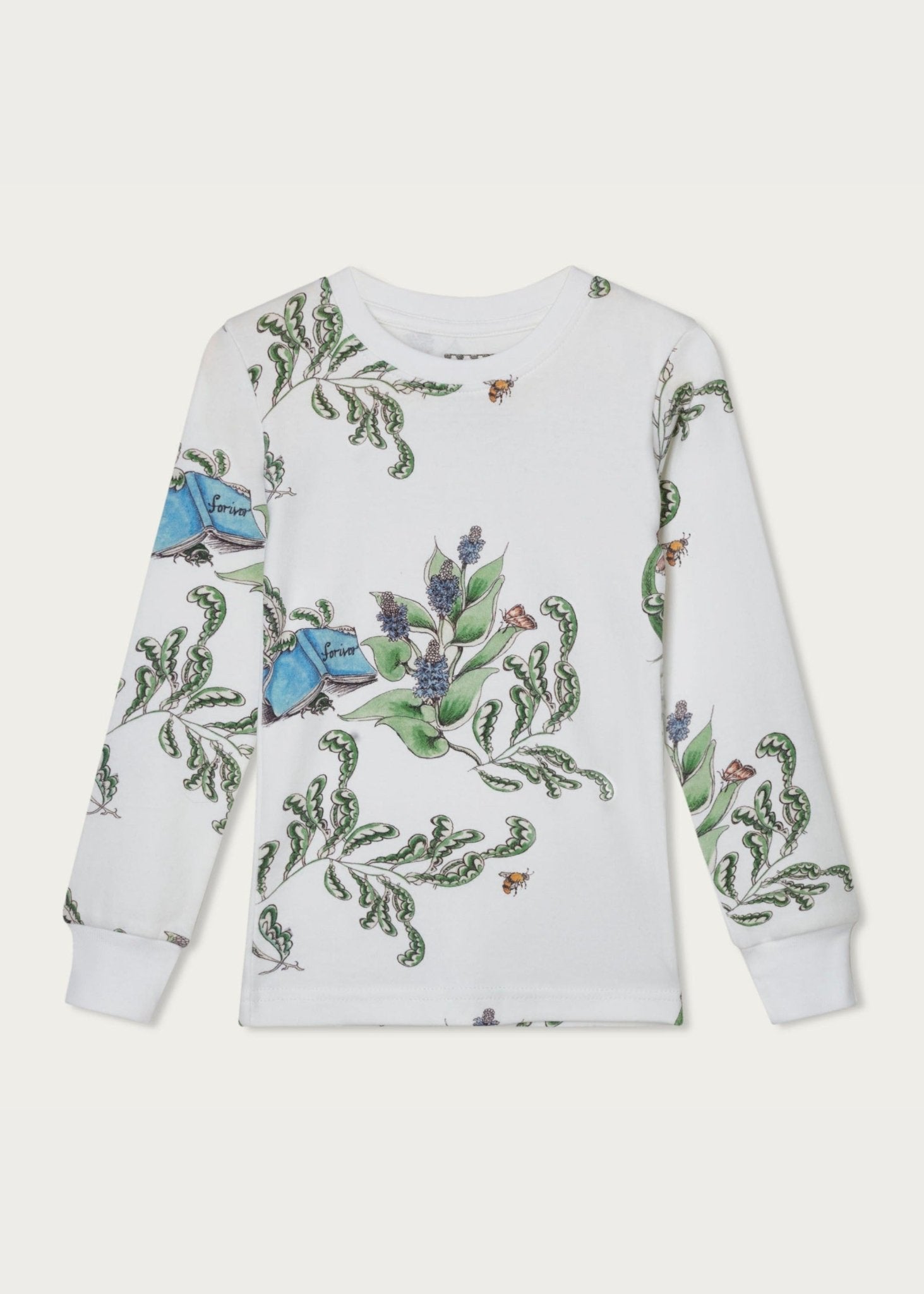 The Frog and the Book Organic Cotton Kids Pyjama Set - Forivor