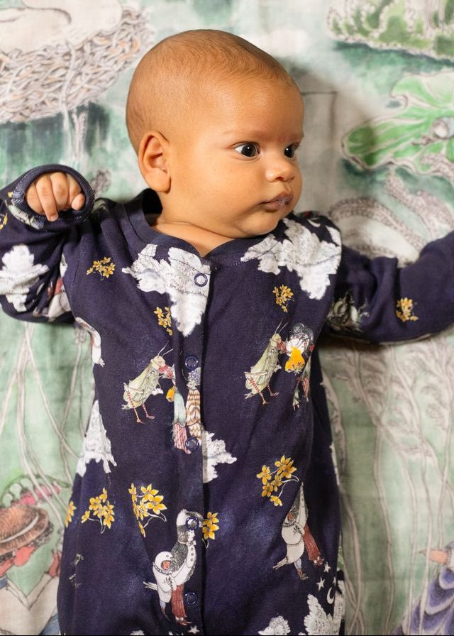 The Frog Maiden Organic Cotton Babygrow - Forivor