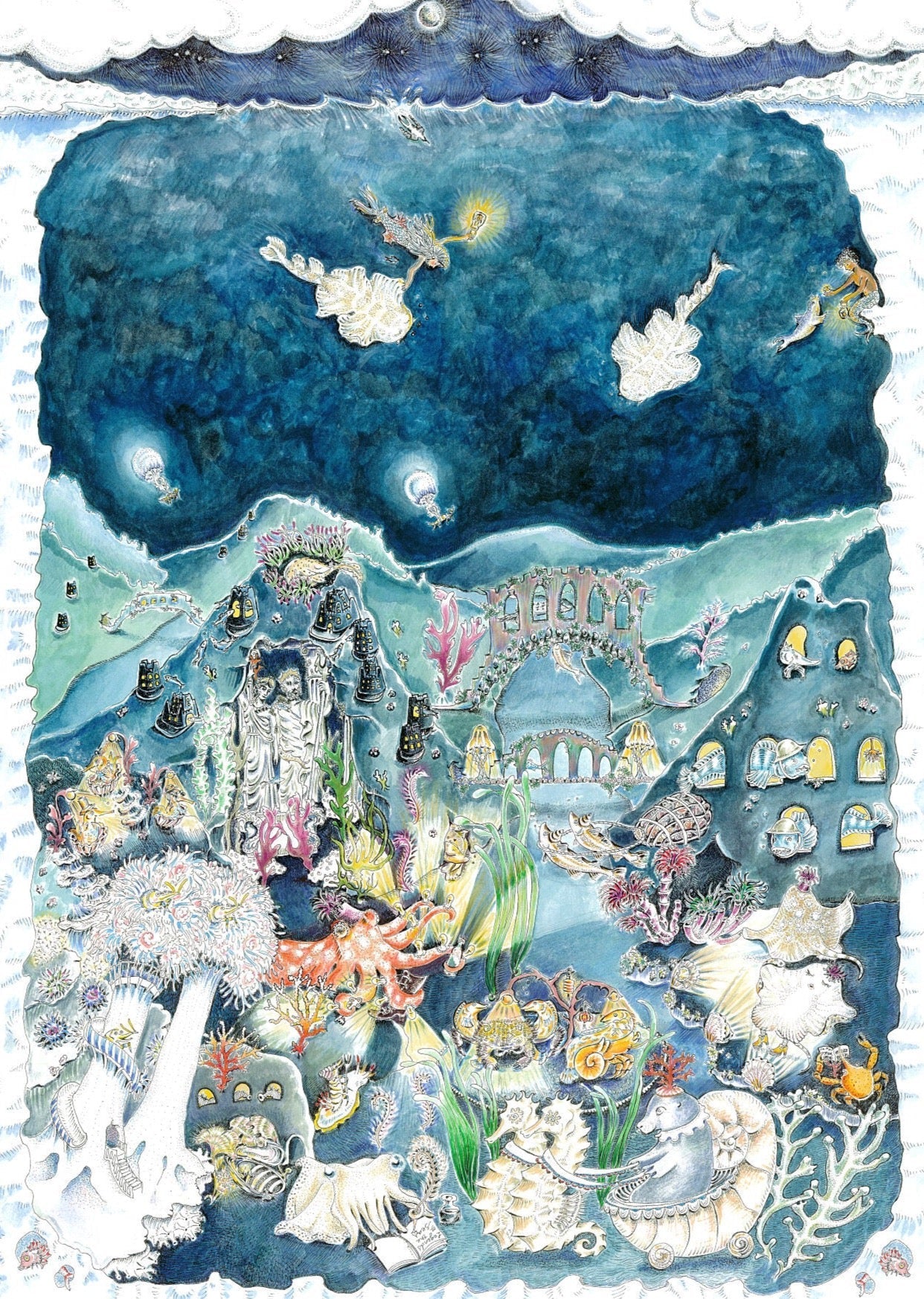 &#39;The Legends of the Sea at Night&#39; - Fine Art Print - Forivor