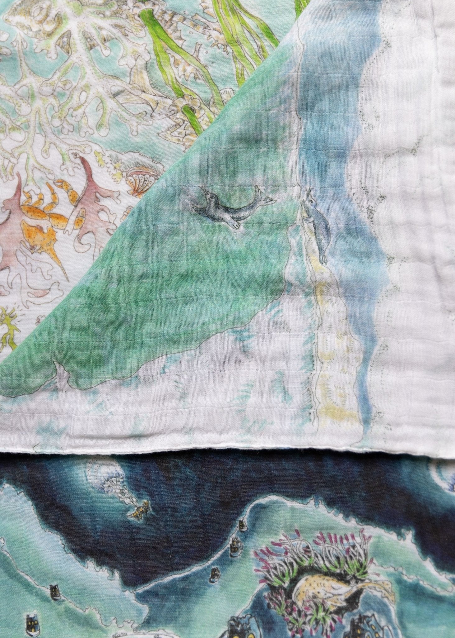 The Legends of the Sea Baby Muslin Swaddle - Forivor