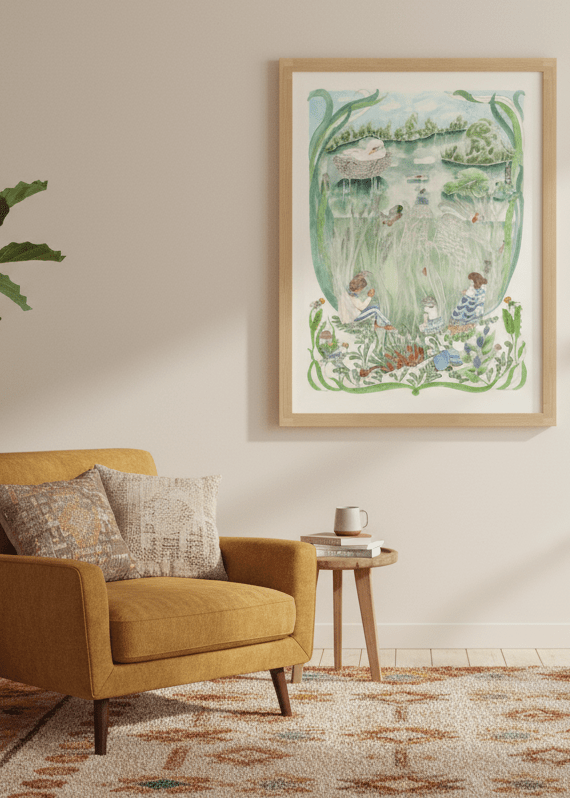 The Pond Dance Daytime - Fine Art Print - Forivor