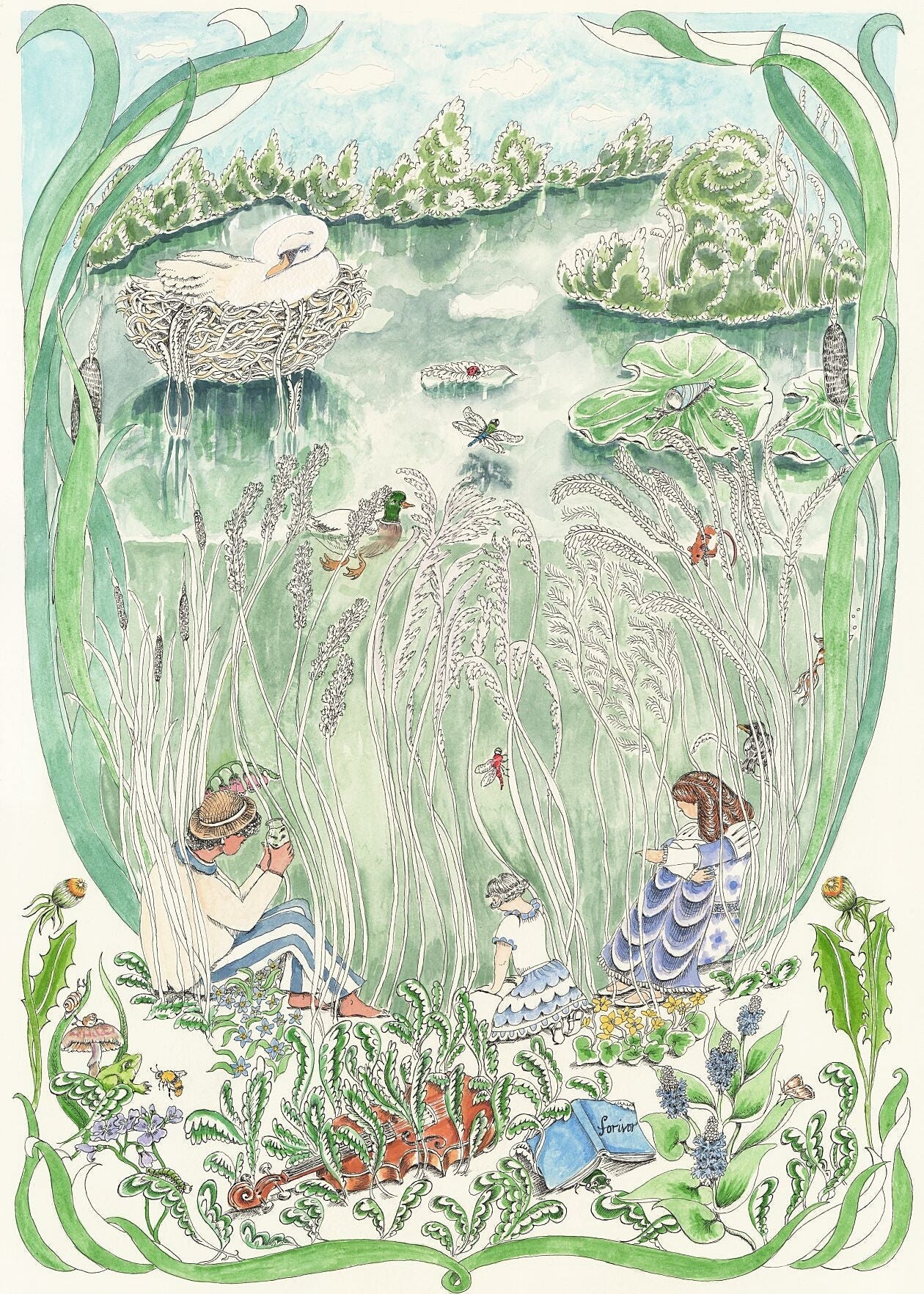 The Pond Dance Daytime - Fine Art Print - Forivor