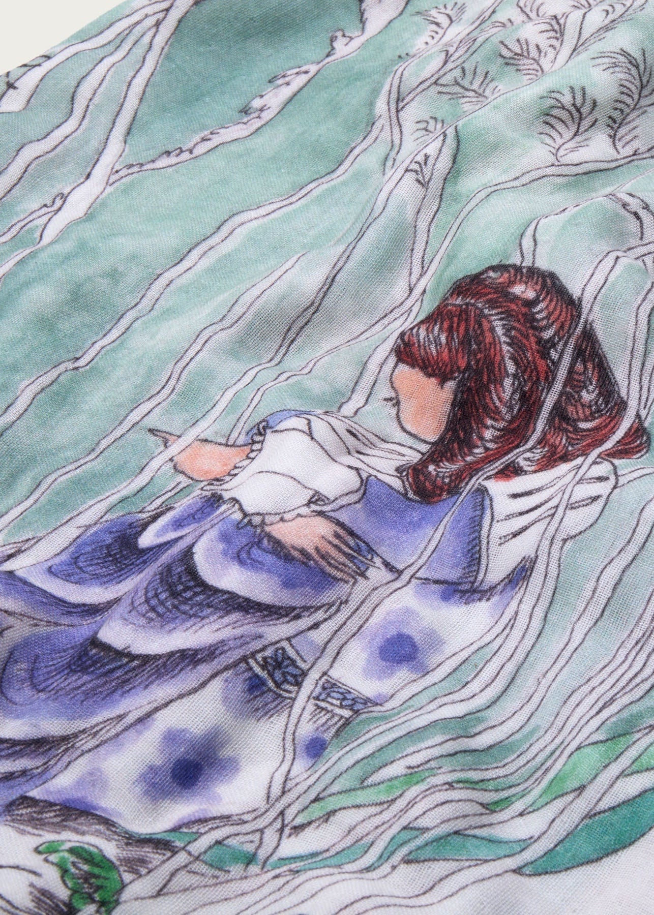 The Pond Dance Muslin Blanket - Large - Forivor