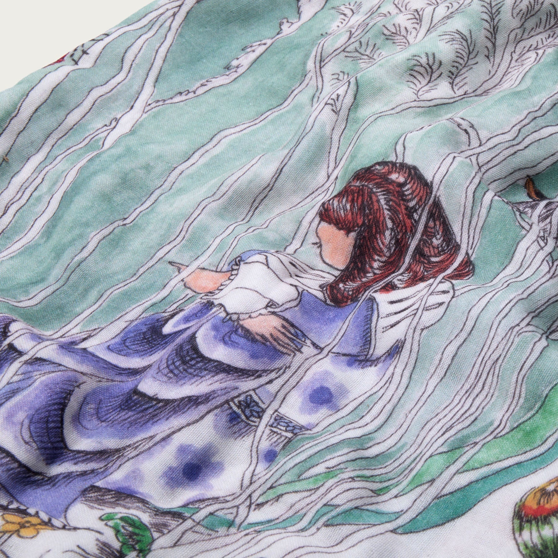 The Pond Dance Muslin Blanket - Large - Forivor