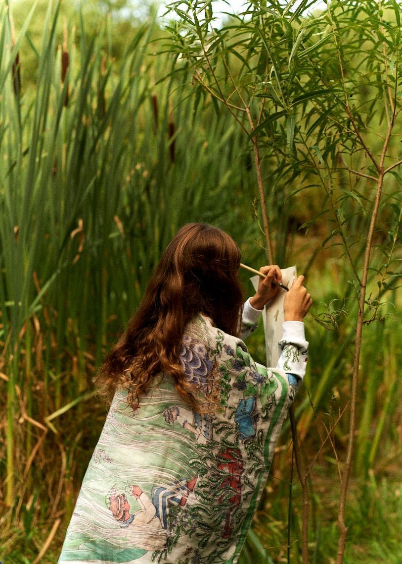 The Pond Dance Muslin Blanket - Large - Forivor