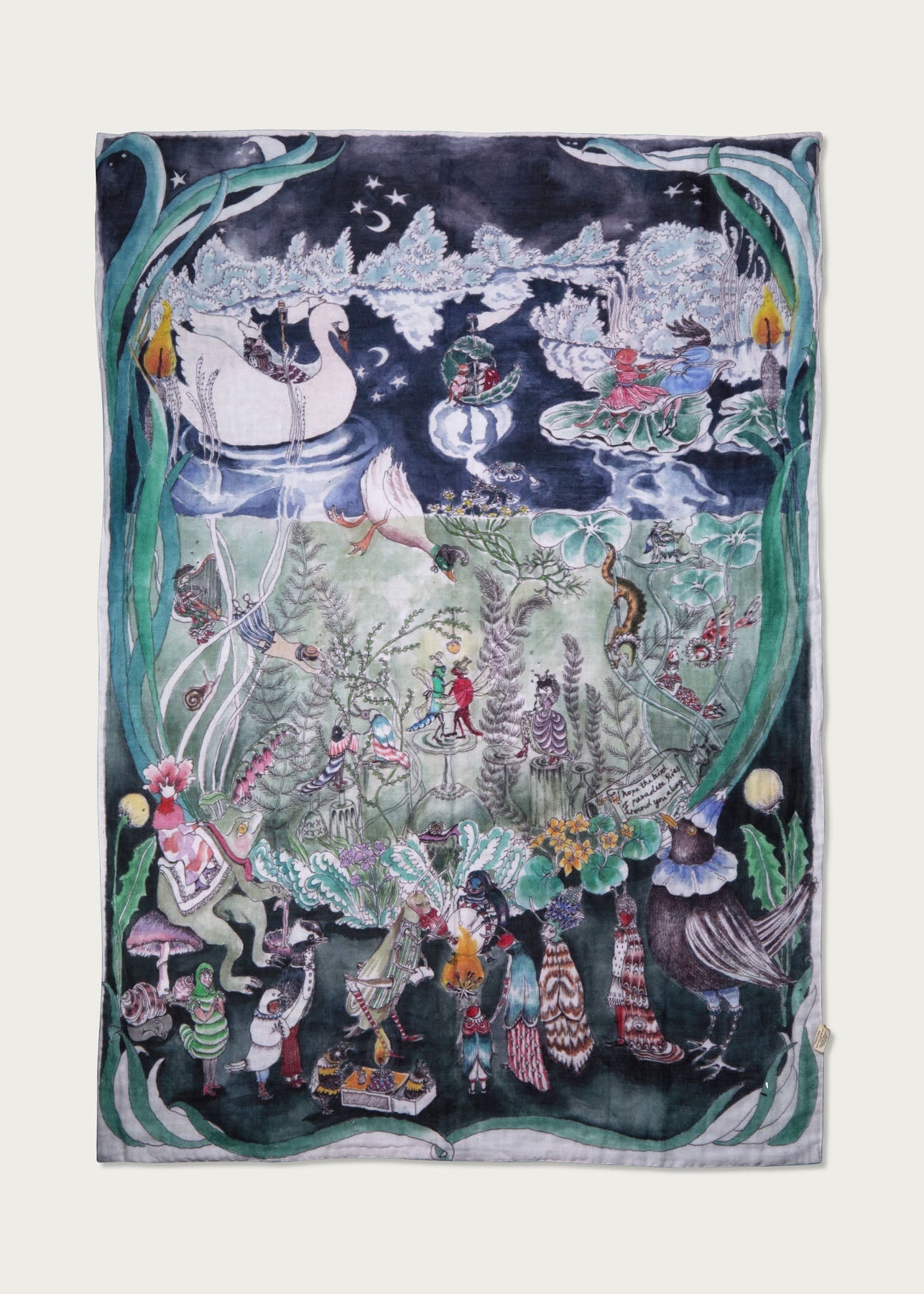 The Pond Dance Muslin Blanket - Large - Forivor