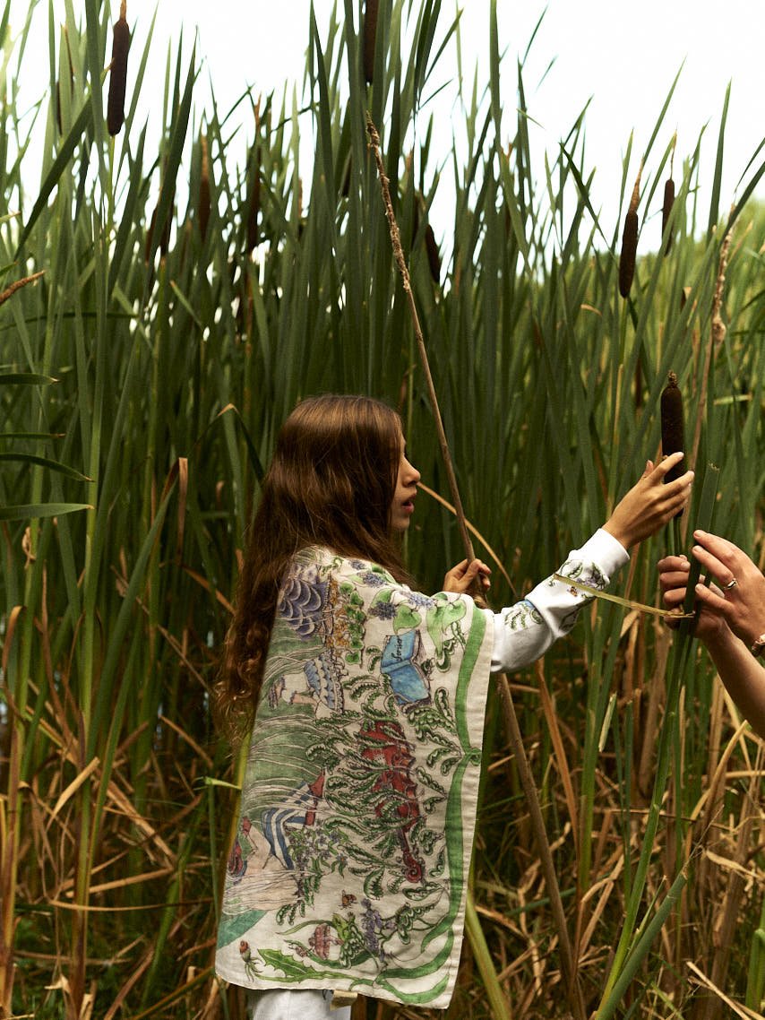 The Pond Dance Muslin Blanket - Large - Forivor