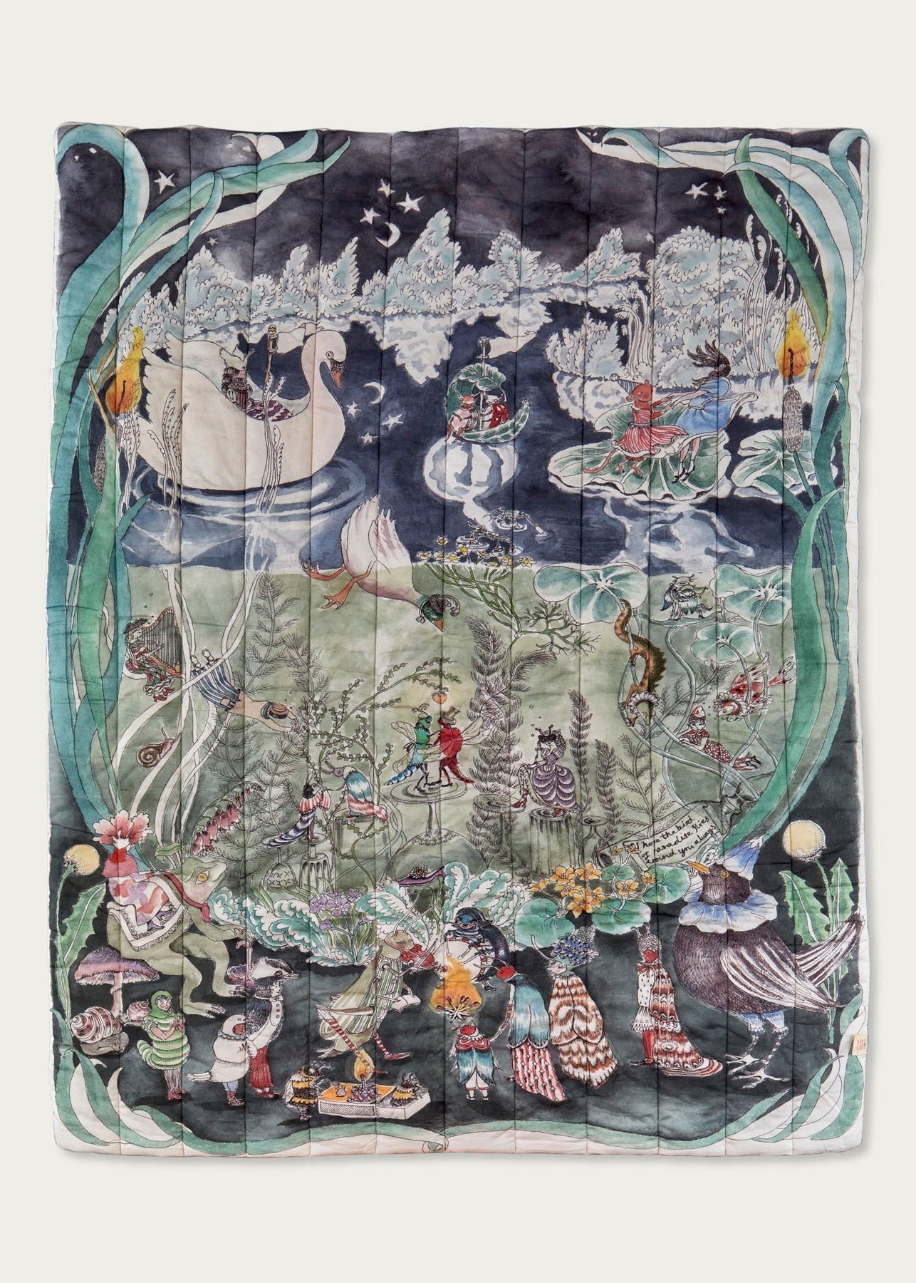 The Pond Dance Quilted Blanket - Forivor