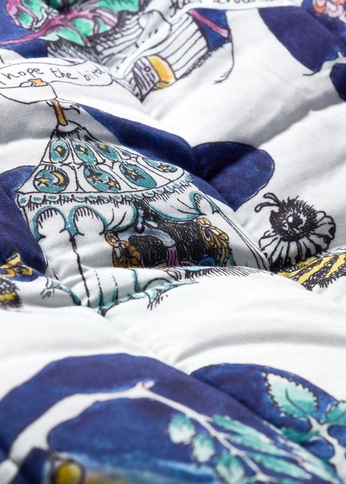 The Space Above the Ground Organic Cotton Quilted Blanket – Forivor