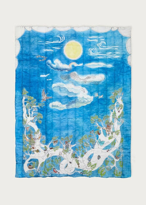 The Space Above the Ground Quilted Blanket - Forivor